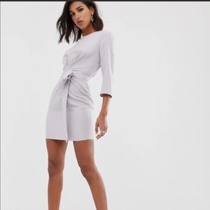 ASOS Petite Tie Wrap Around Mini Dress • 6